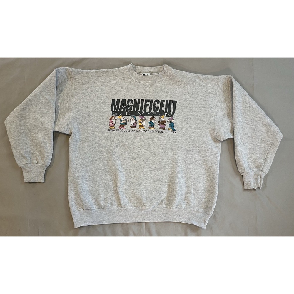 Vintage Disney Sweatshirt Magnificent Seven Disney Catalog 7 Dwarfs Pullover